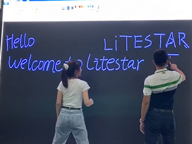 Dinding video LED interaktif P1.9 GOB pelancaran Litestar