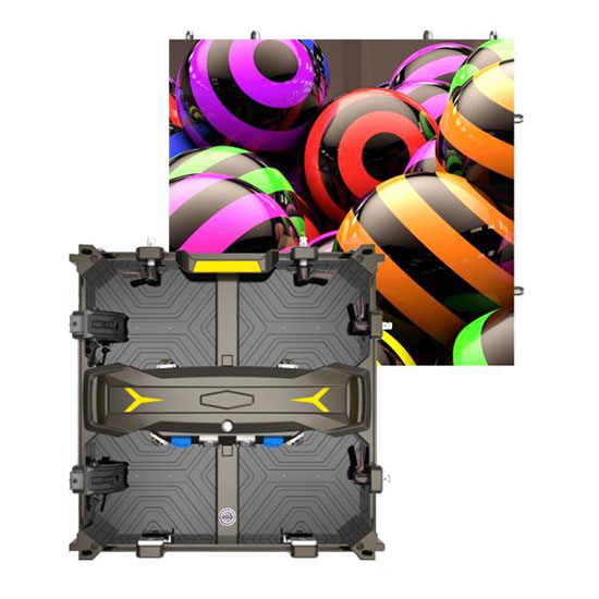 Layar LED LDR Lengkung Sewa Dalaman Berkesan Kos efektif Panel Sewa Aluminium Die Casting 500x500mm Dengan Lampu LED dan Reka Bentuk Perlindungan Modul LED